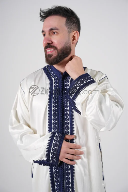 White jabador 2 pcs kamis & trousers - Image 2