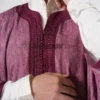 Gandoura Burgundy Handmade