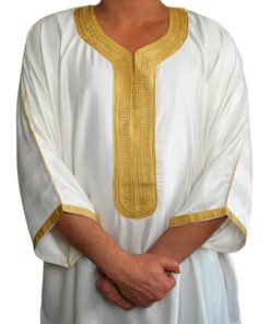 Alternative view of Moroccan Gandoura, Jubbah Djellaba Kaftan Eid Ramadan Kandura Kamees Men Moroccan Style