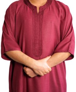 Moroccan Gandoura, Jubbah Djellaba Kaftan Eid Ramadan Kandura Kamees Men Moroccan Style