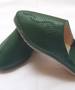 Kids Moroccan Belgha Slippers – Handmade Soft Leather Babouche, Traditional Slip-On Shoes for boys