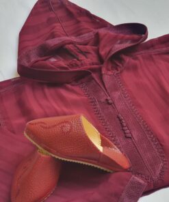 Alternative view of Kids' Moroccan Thobe: Wool Djellaba with Hood