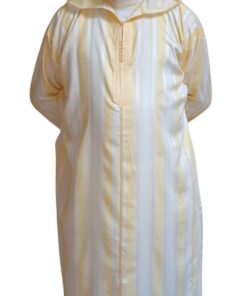 Moroccan Wool Djellaba: Hooded Thobe, Winter Coat