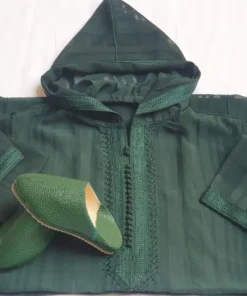 Kids' Moroccan Thobe: Sosdi Djellaba with Hood - Image 7