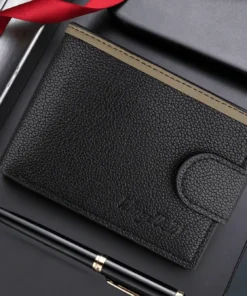 Men's Luxury Wallet Multi-Functional Card Slots Zipper Coin Pocket Bifold Wallet For Men Mini Wallet Purse Wallet Men Wallet Leather Small Wallet For Women Wallet Cute Wallet