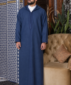 Moroccan blue djellaba