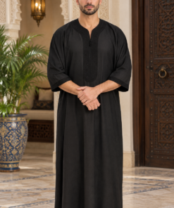 Moroccan Gandoura, Jubbah Djellaba Kaftan Eid Ramadan Kandura Kamees Men Moroccan Style