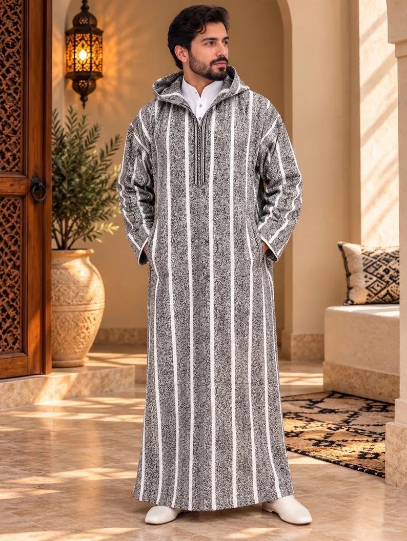 Moroccan Djellaba Hooded Thobe